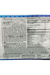 Nutrition facts label for Amix Whey-Pro Fusion Protein Sample showing ingredients and protein content.